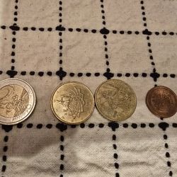 4 EURO COINS