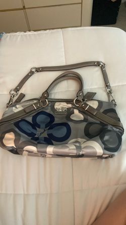 Authentic vintage Y2K Coach Madison  Sophia satchel in the rare color geometric “Clover “ signature print