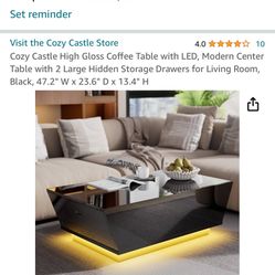 New in Box coffee table 