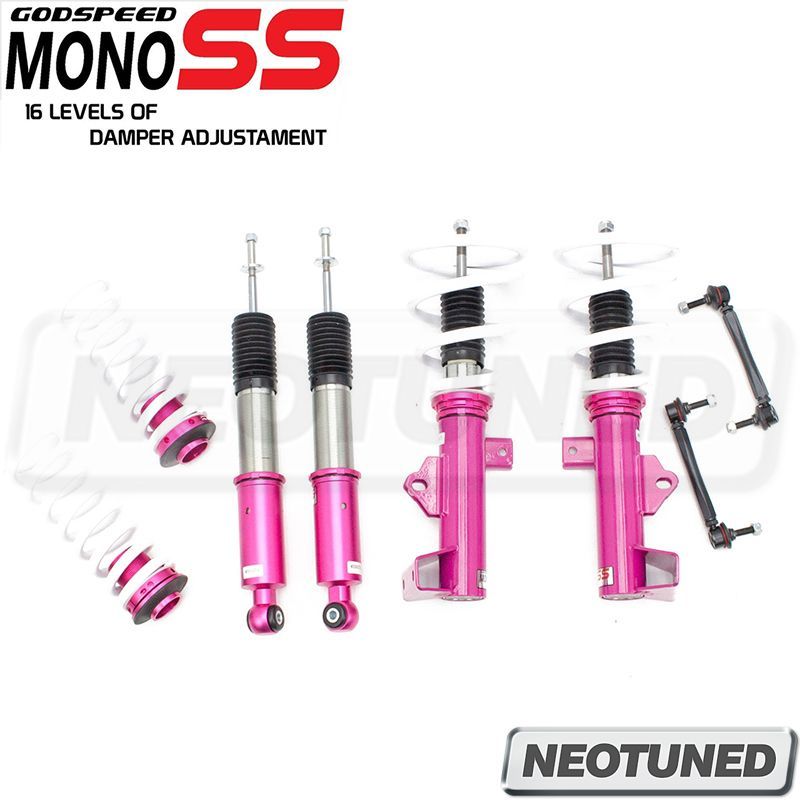 GODSPEED MSS0171-A MONOSS DAMPER LOWERING COILOVERS KIT STRUT SHOCK SUSPENSION FOR MERCEDES-BENZ C-CLASS RWD (W203) 2001-07