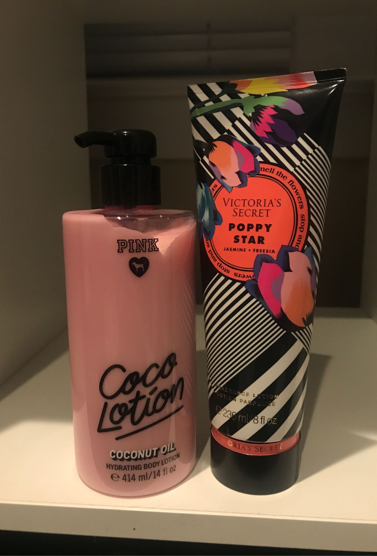 PINK and Victoria’s Secret body lotion