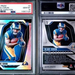 2024 Panini Prizm Blake Corum - Rookie Variation - PSA 10