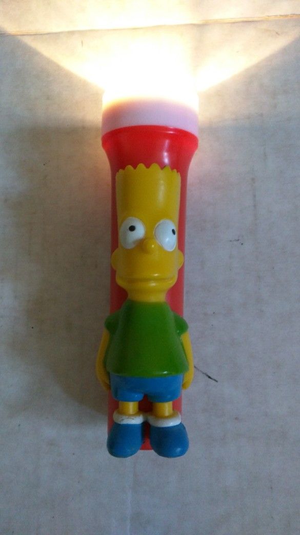 Vintage Happiness Express Simpsons Bart Simpson Flashlight