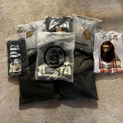 Burberry,bape,essentials,hellstar