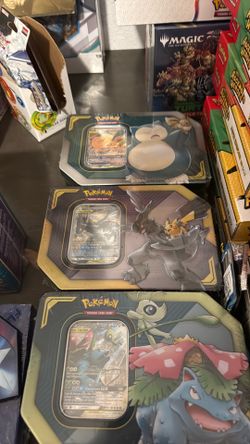 Tag team tins lot of 3 tins