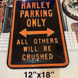 Metal Harley Sign 