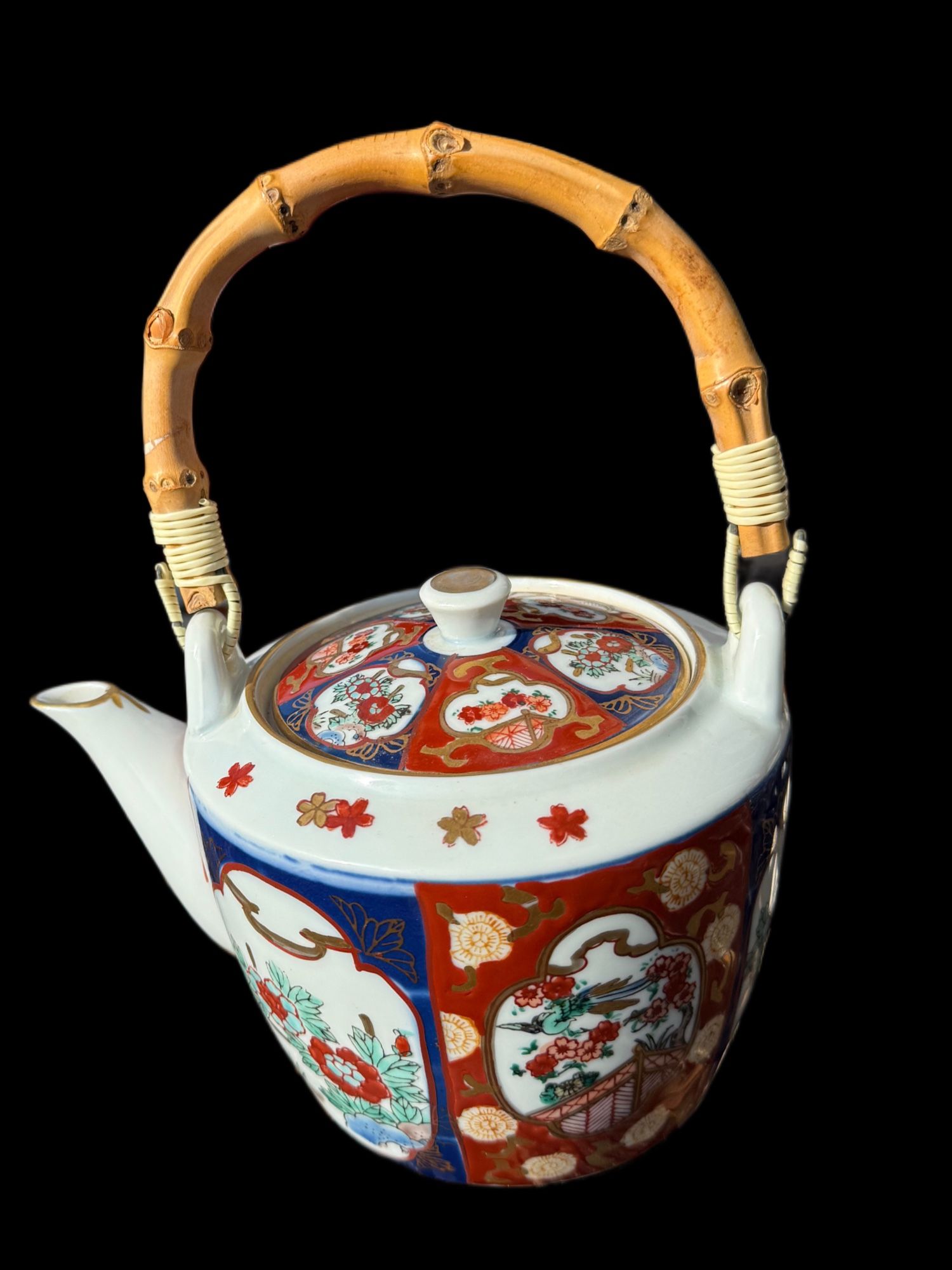 Gold Imari Hand Painted Teapot