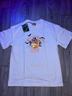 Halloween white bape t