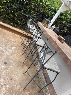 Iron bar stools