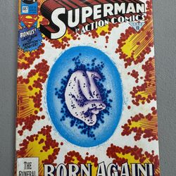SUPERMAN COMIC BOOK NO. 687 JUNE 1993: BORN AGAIN! Reign of the Superman