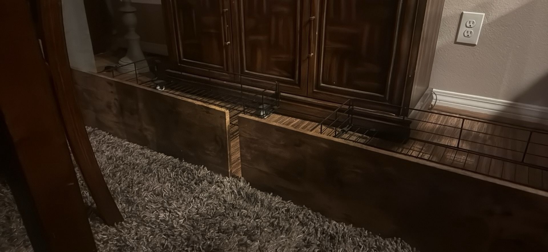 (4) Under The Bed Storage Drawers With Wood Face