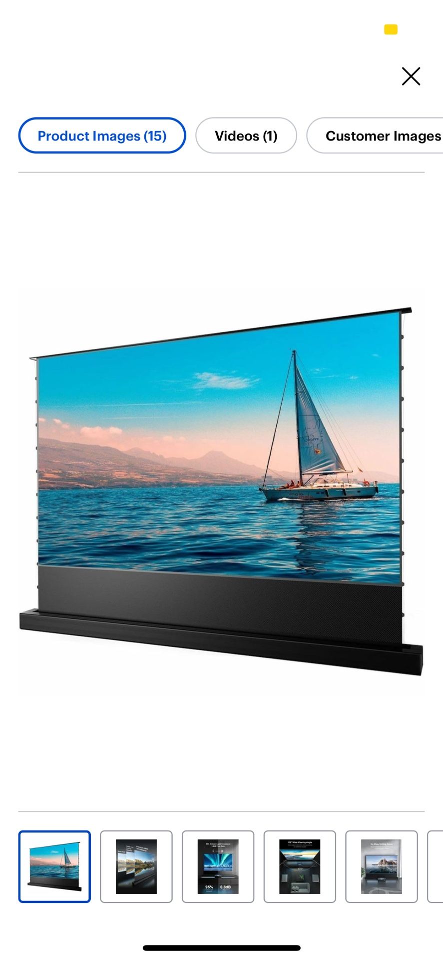 AWOL Vision Motorized Projector Screen