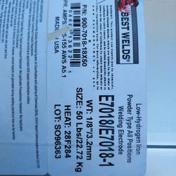 Welding Rods 50lb Usa New Not Open 50lb Seal Can Brand New