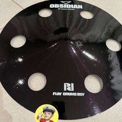 🔥 New 16” BLACK Trash crash Cymbal for Drum Set