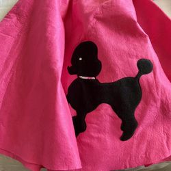 Adult Pink Poodle Skirt – One Size