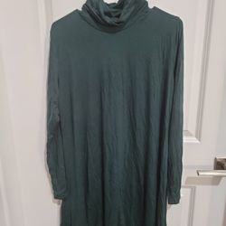Comfy green T-shirt Dress