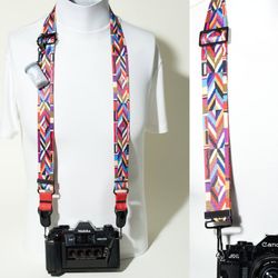 Camera Strap Neck Peak Design Anchors Quick Release Bohemian Red Black Adjustable