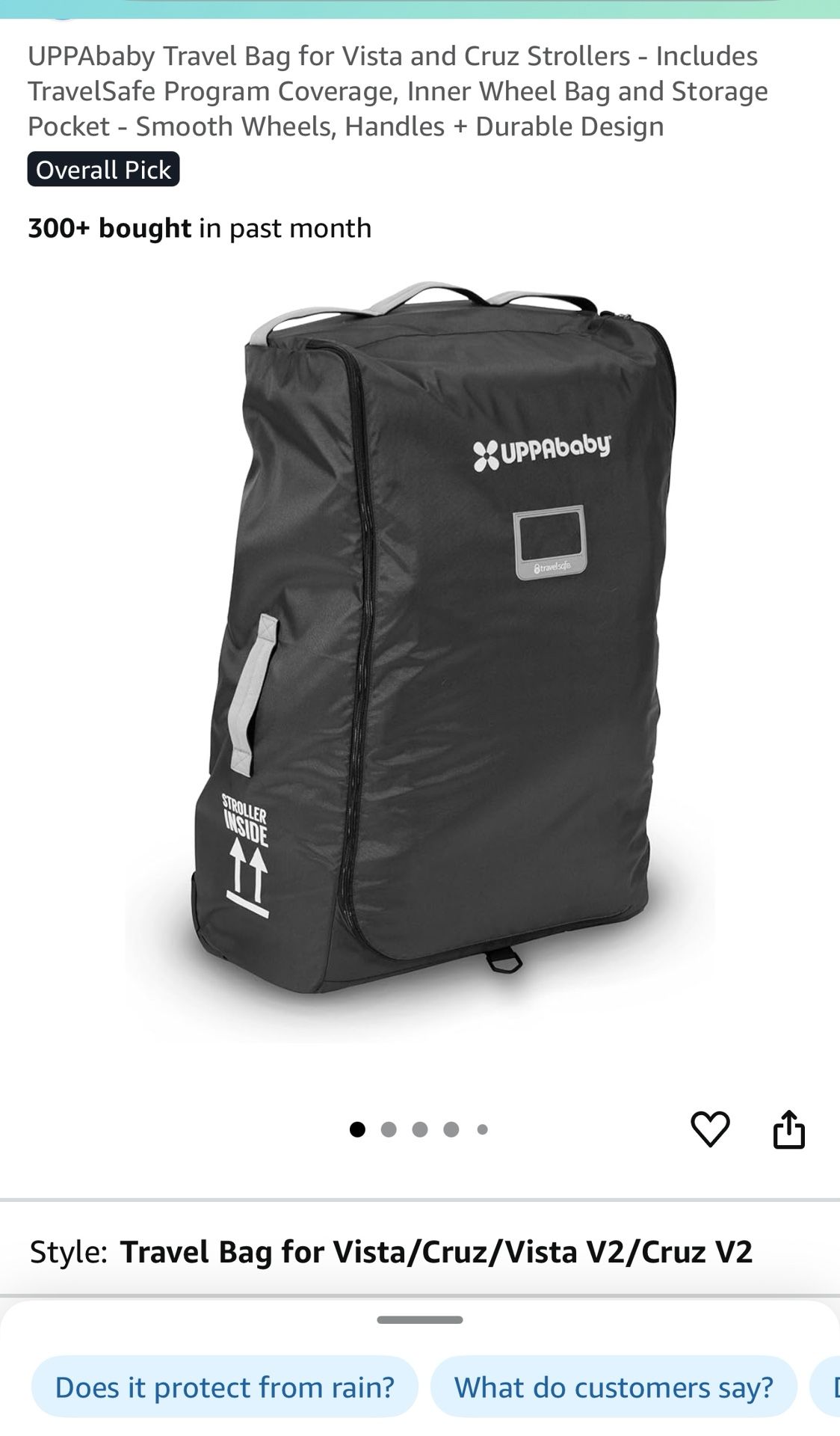 UppaBaby Travel Bag - Vista & Cruz Strollers 