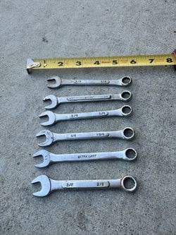 3/8" Combination Wrench Lot Sale. Asking 10.