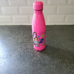 Disney Lelo And Stich Hot Pink Water Bottle Disney Brand 