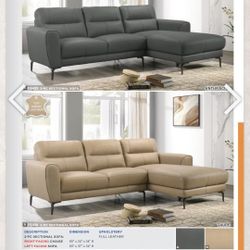 Grain Leather Sofa Set