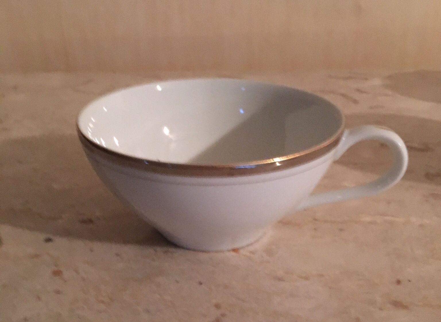 VINTAGE ROYALTON CHINA CO TRANSLUCENT PORCELAIN CUPS (GOLDEN ELEGANCE)- SET OF FOUR