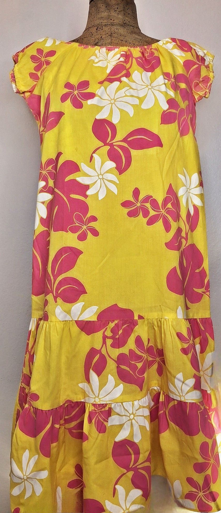 Kala Hawaii Yellow Dress Vintage