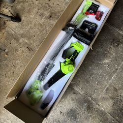 13ft Pole Saw & Cordless Chainsaw Prying Saw Extension Kit Set 20v Max With Battery. Cordless