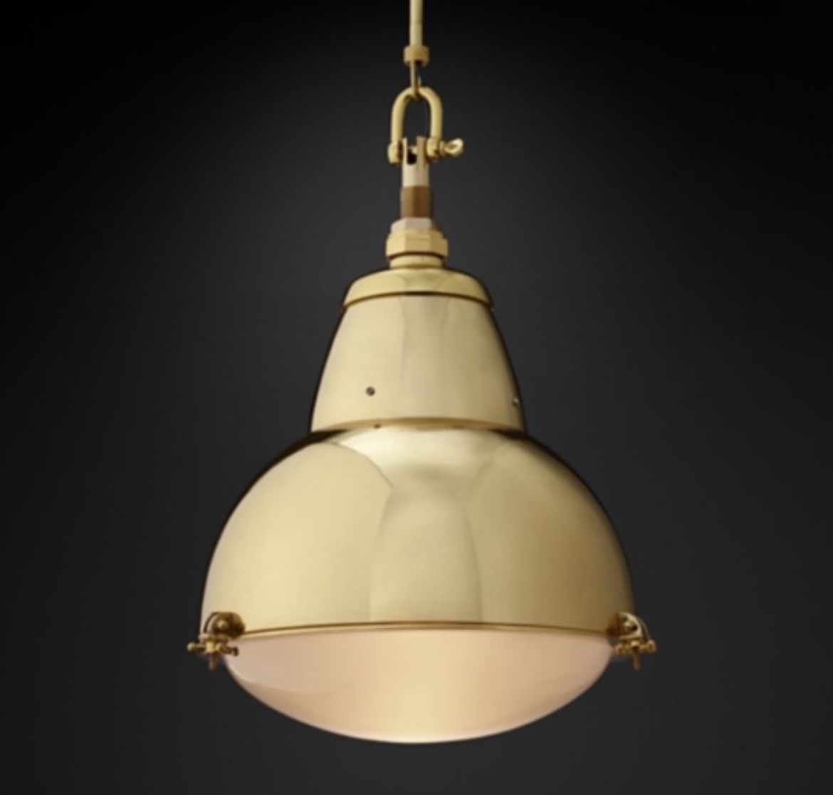 Restoration Hardware 1950s Paris Street Lamp Pendant Chandelier