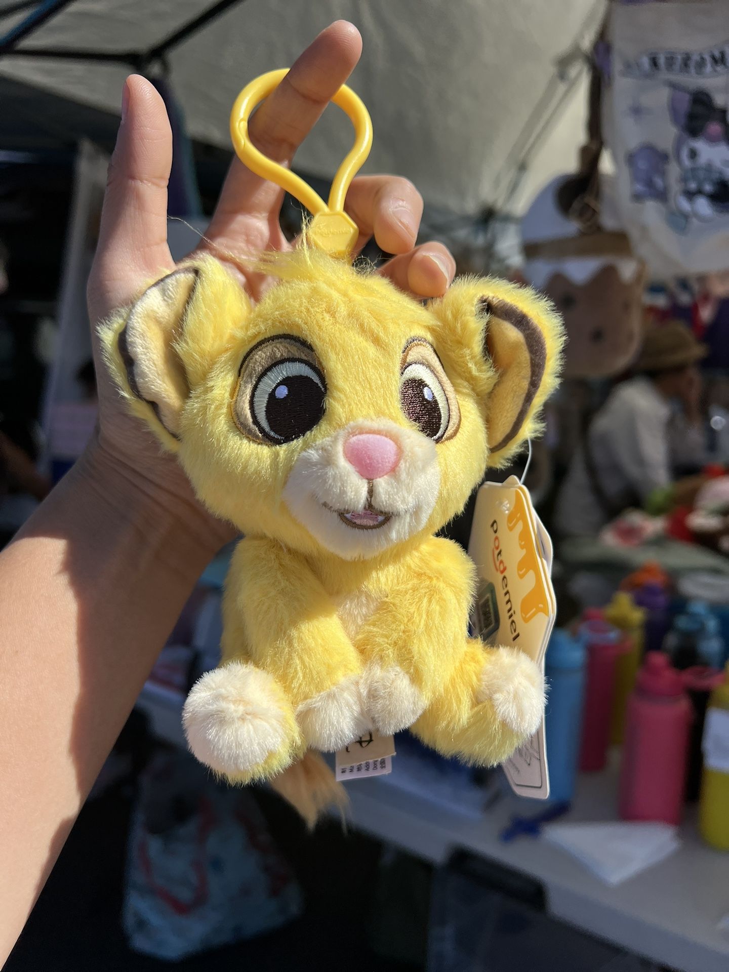 Disney Simba Keychain Plush Authentic with Tag