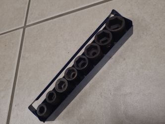 3/8" Drive 6 point shallow impact socket set