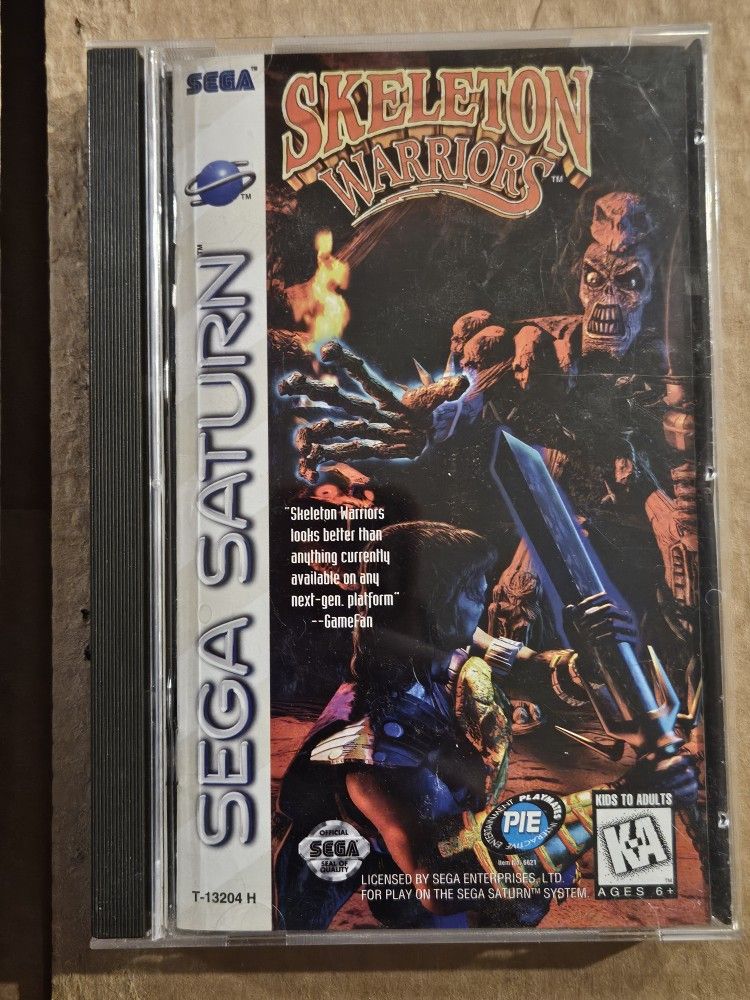 Skeleton Warriors Sega Saturn 1996 Video Game CIB Complete In Box With Manual