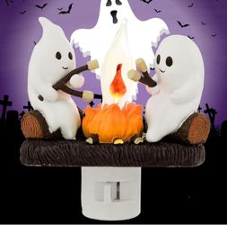 Ghost Campfire Nightlight, Ghost Campfire Flickering Nightlight, Campfire Flame Halloween Nightlight