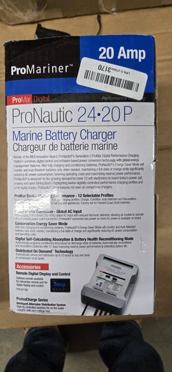 ProMariner ProNautic 2420P 24V 20 Amp 3 Bank Battery Charger 63170