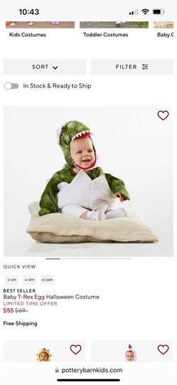 Baby T-Rex Egg Costume 