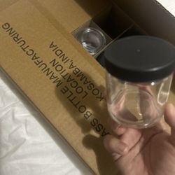 24 Pcs 4 Oz Glass Jars Clear