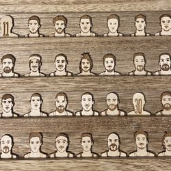 Custom engraved calendars, art and games