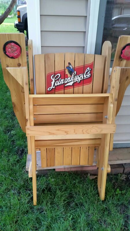 Leinenkugels adirondack wood chair for Sale in Saint Paul