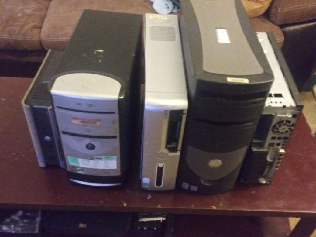 Computer Towers and Monitors for parts