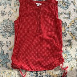 Croft & Barrow Red XS Blouse