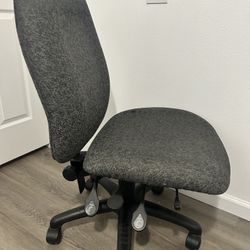 Small Charcoal Fabric Operator Chair