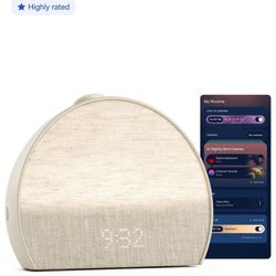 Hatch Restore 3 Sunrise Digital Alarm Clock Sound Machine Smart Light, Putty