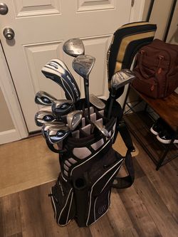 Complete Set of Ladies Cobra Golf Clubs with Odyssey Putter & Cart Bag