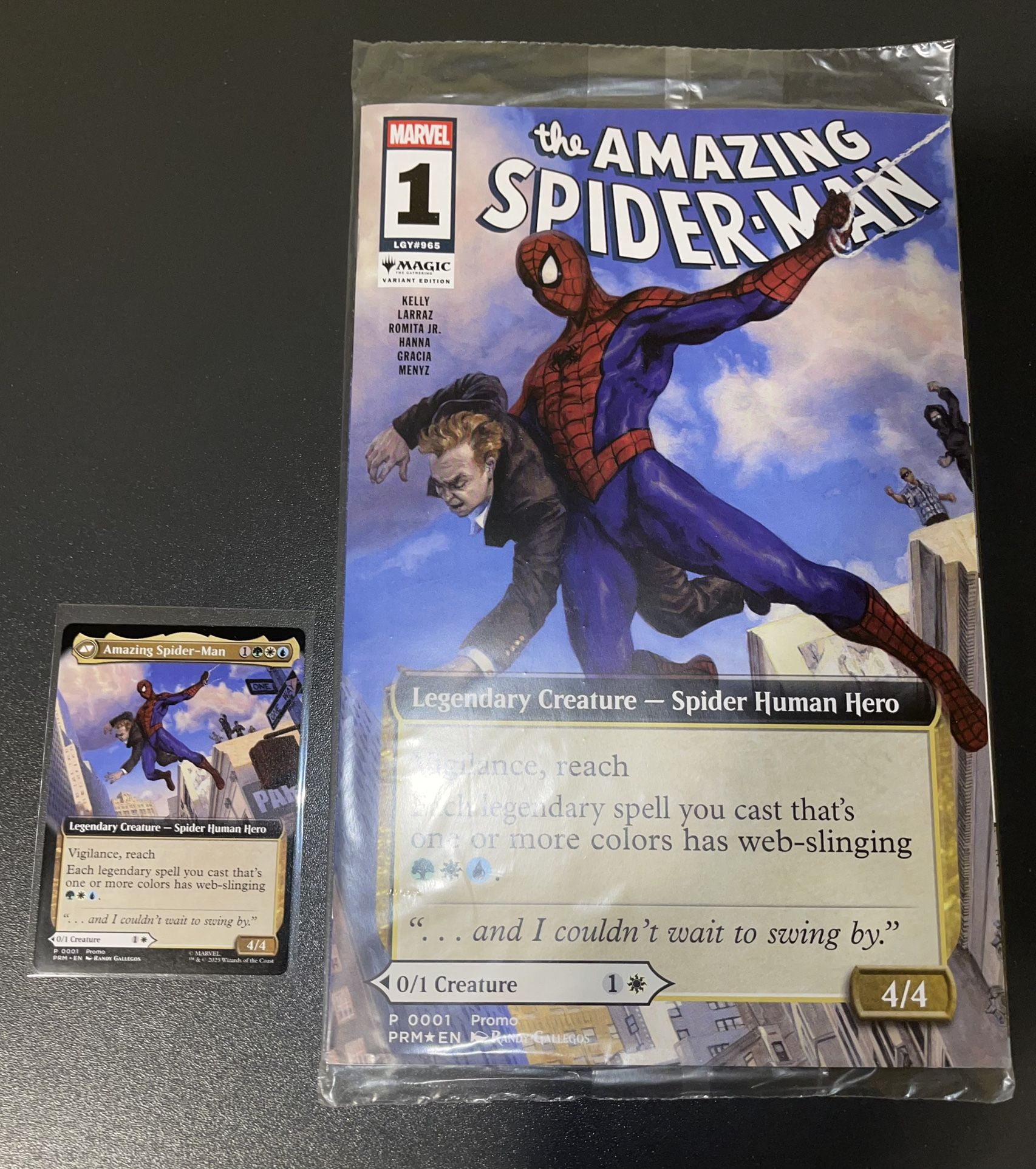The Amazing Spider-Man Exclusive NYCC 2025 Variant Comic + MTG Promo Card BRAND NEW/SEALED