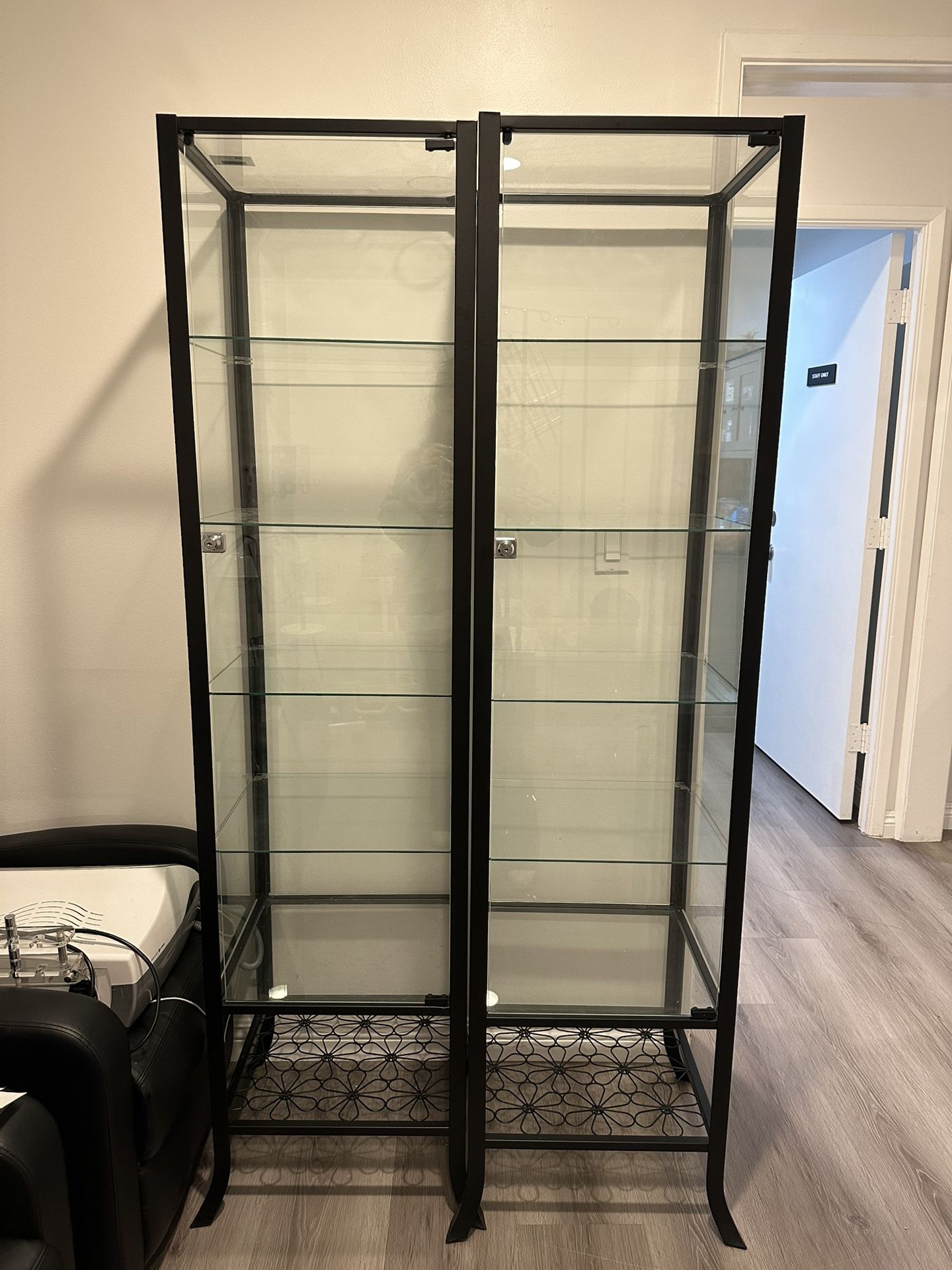 (2) Glass Display Shelf