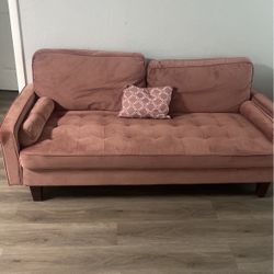 Living Sofa Dark Pink For Three Places Persons For $ 200
