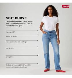 Levi's Women's 501 Curve Jeans - new with tags  (size 14)