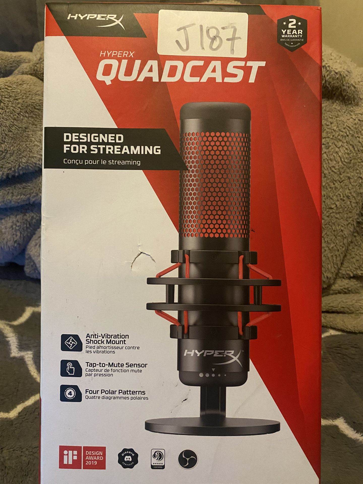 HyperX HP QuadCast Rouge