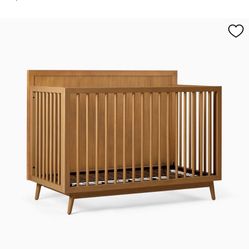 Mid century modern Crib With Conversion Kit