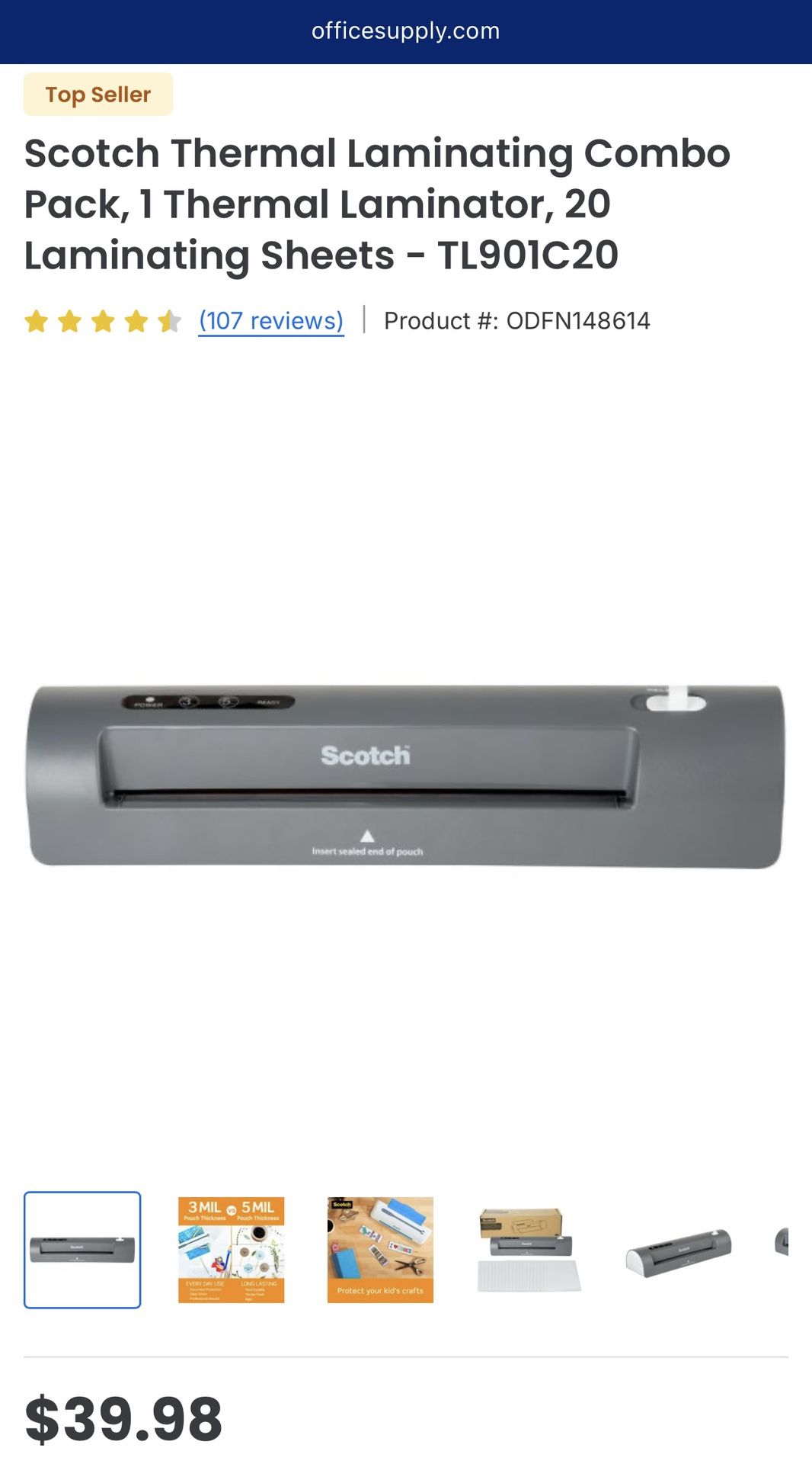 Scotch Thermal Laminator